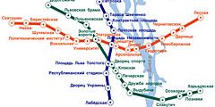 Схема барнаульского метрополитена